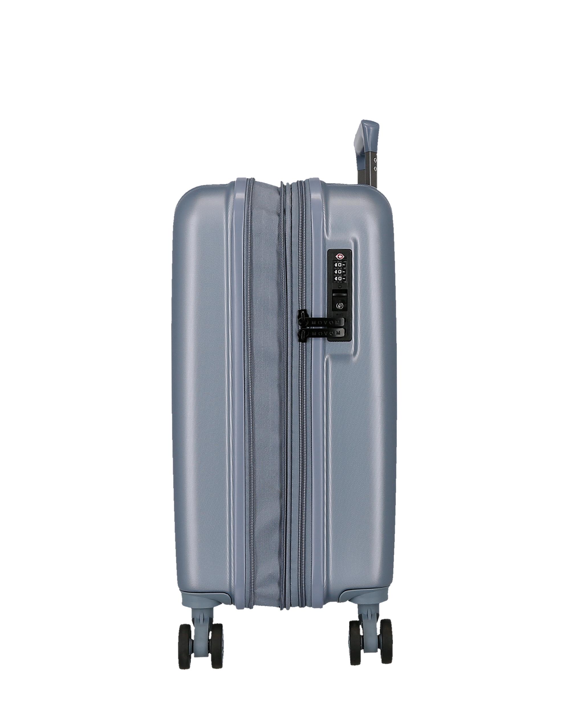 Imagen 6 de Maleta de cabina extensible rígida 55cm movom wood marino rígida con capacidad de 46l - Gris Gris