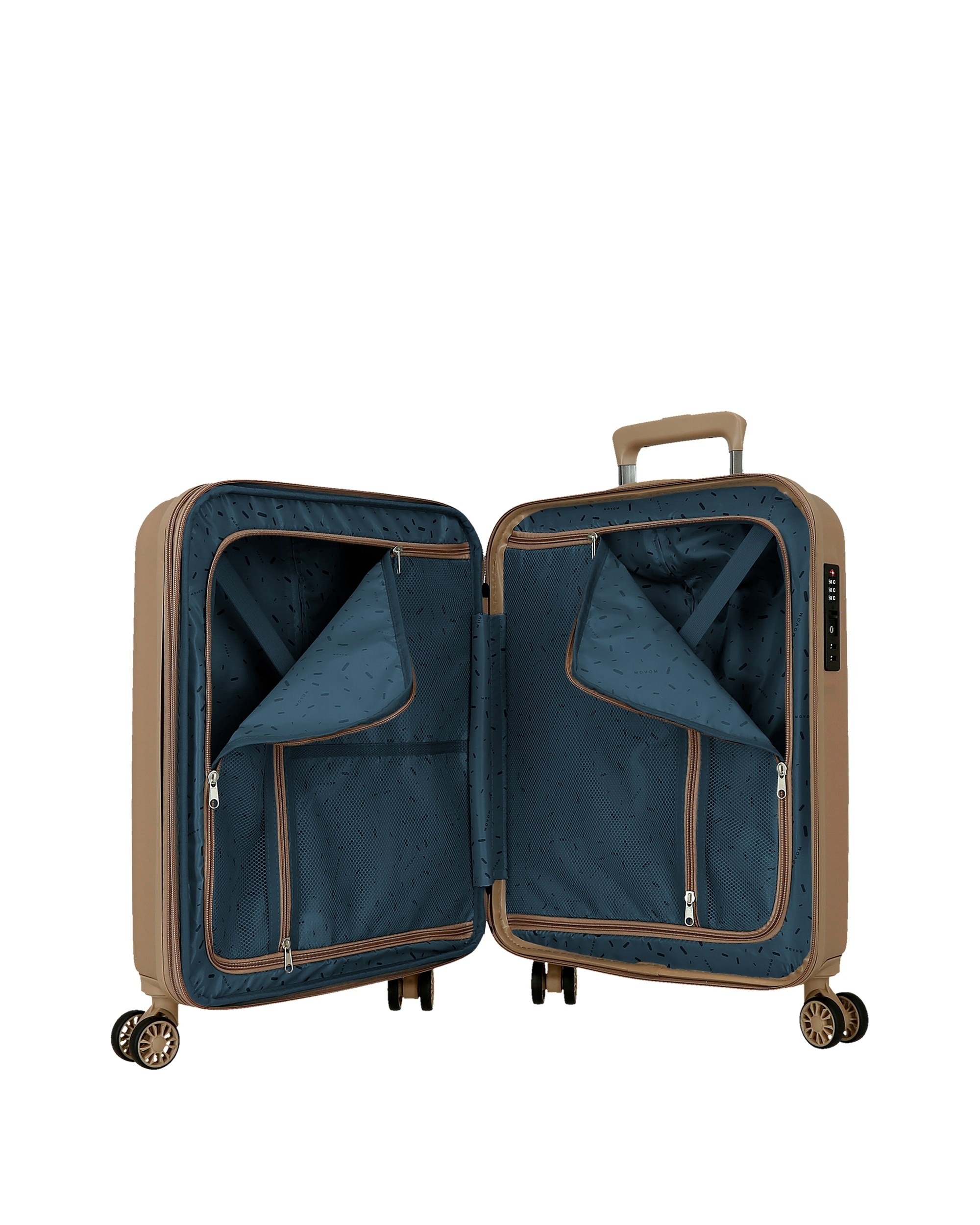 Imagen 5 de Maleta de cabina extensible rígida 55cm movom wood marino rígida con capacidad de 46l - Oro Oro