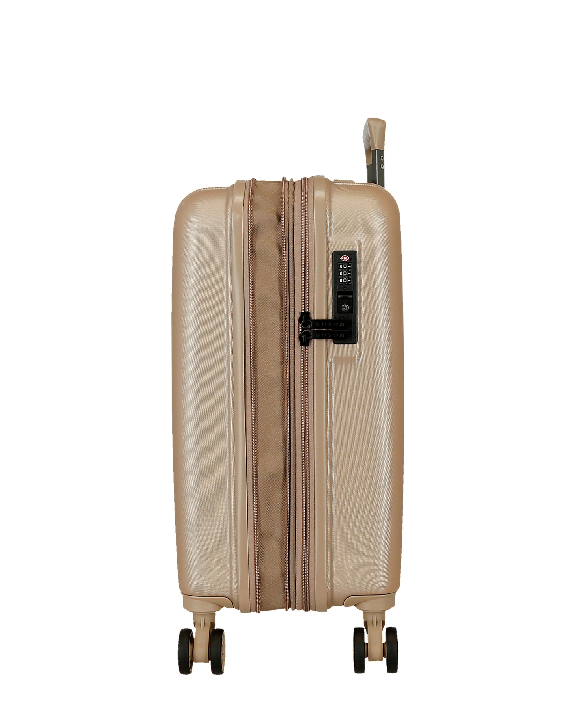 Imagen 6 de Maleta de cabina extensible rígida 55cm movom wood marino rígida con capacidad de 46l - Oro Oro