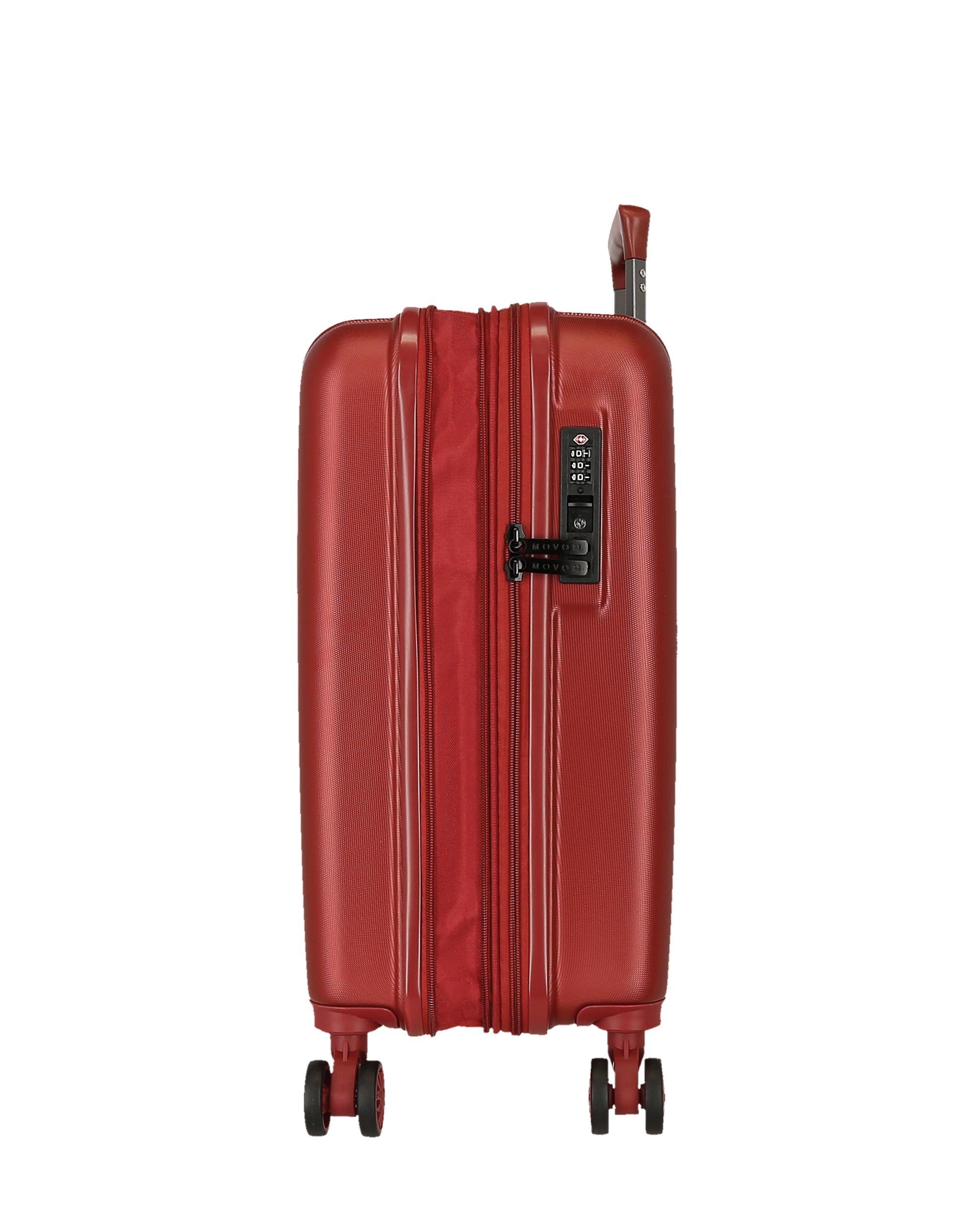 Imagen 6 de Maleta de cabina extensible rígida 55cm movom wood marino rígida con capacidad de 46l - Rojo Rojo