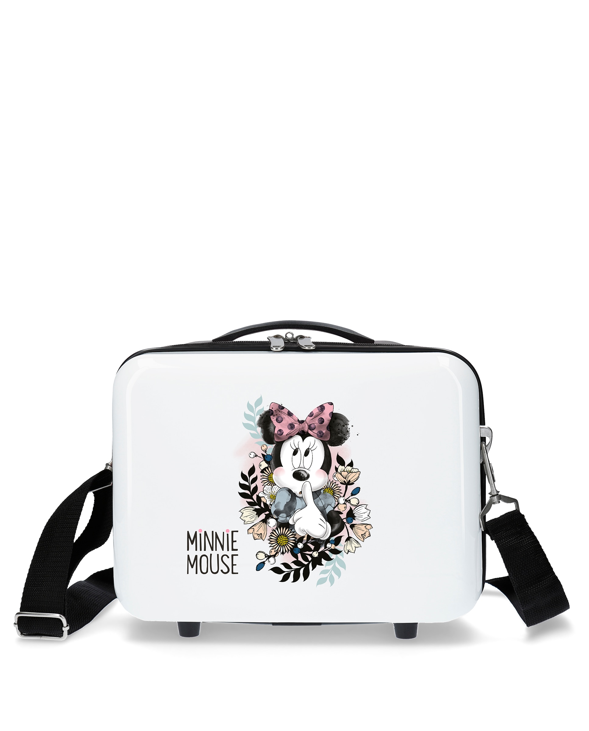 Disney - Neceser Minnie Style flores rígido con capacidad de 9L.