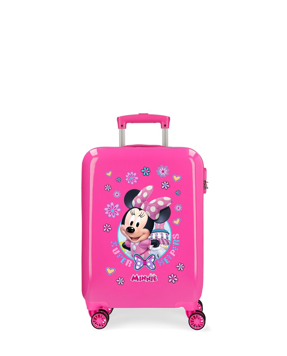 Maleta de cabina infantil Minnie Happy helpers rígida con capacidad de 34L