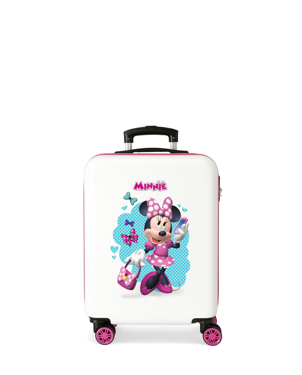 Maleta de cabina infantil Minnie Good Mood rígida con capacidad de 34L