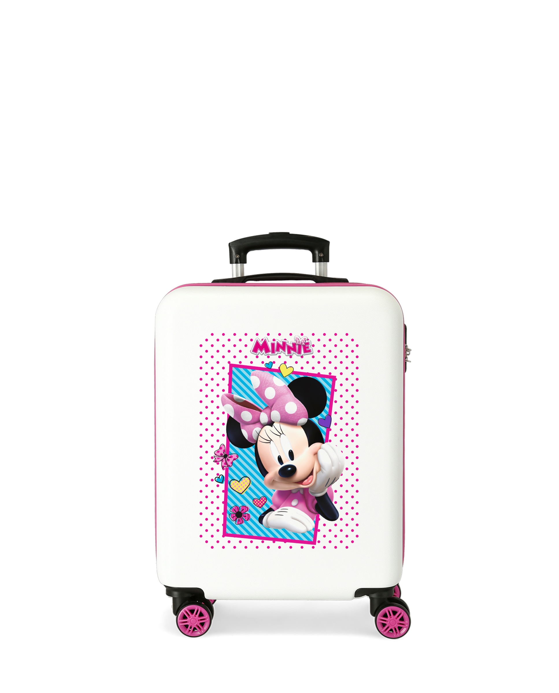 Disney - Maleta de cabina infantil Mickey Joy rígida con capacidad de 32L.