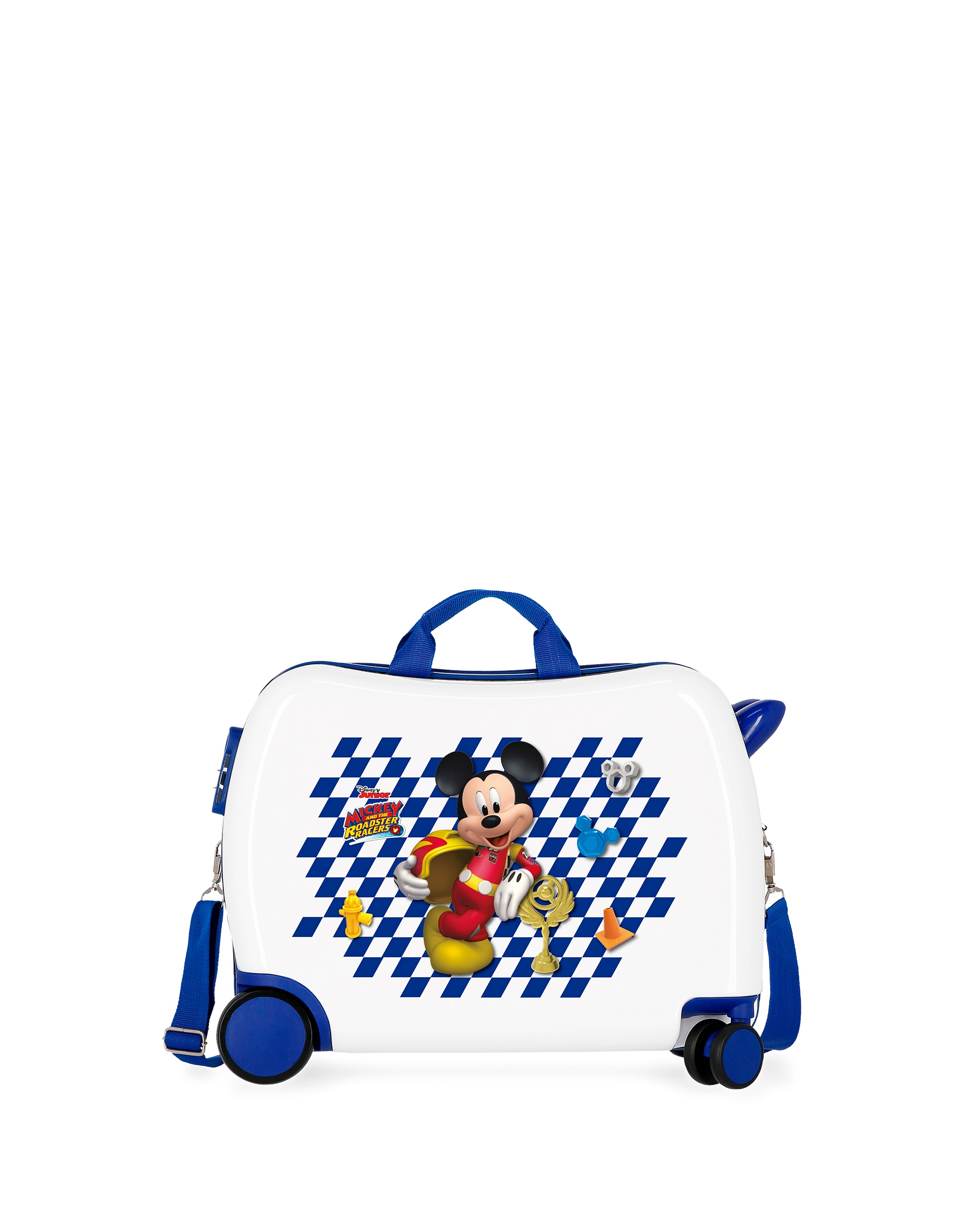 Disney - Maleta infantil 2 ruedas multidireccionales Mickey Good Mood rígida con capacidad de 34L.