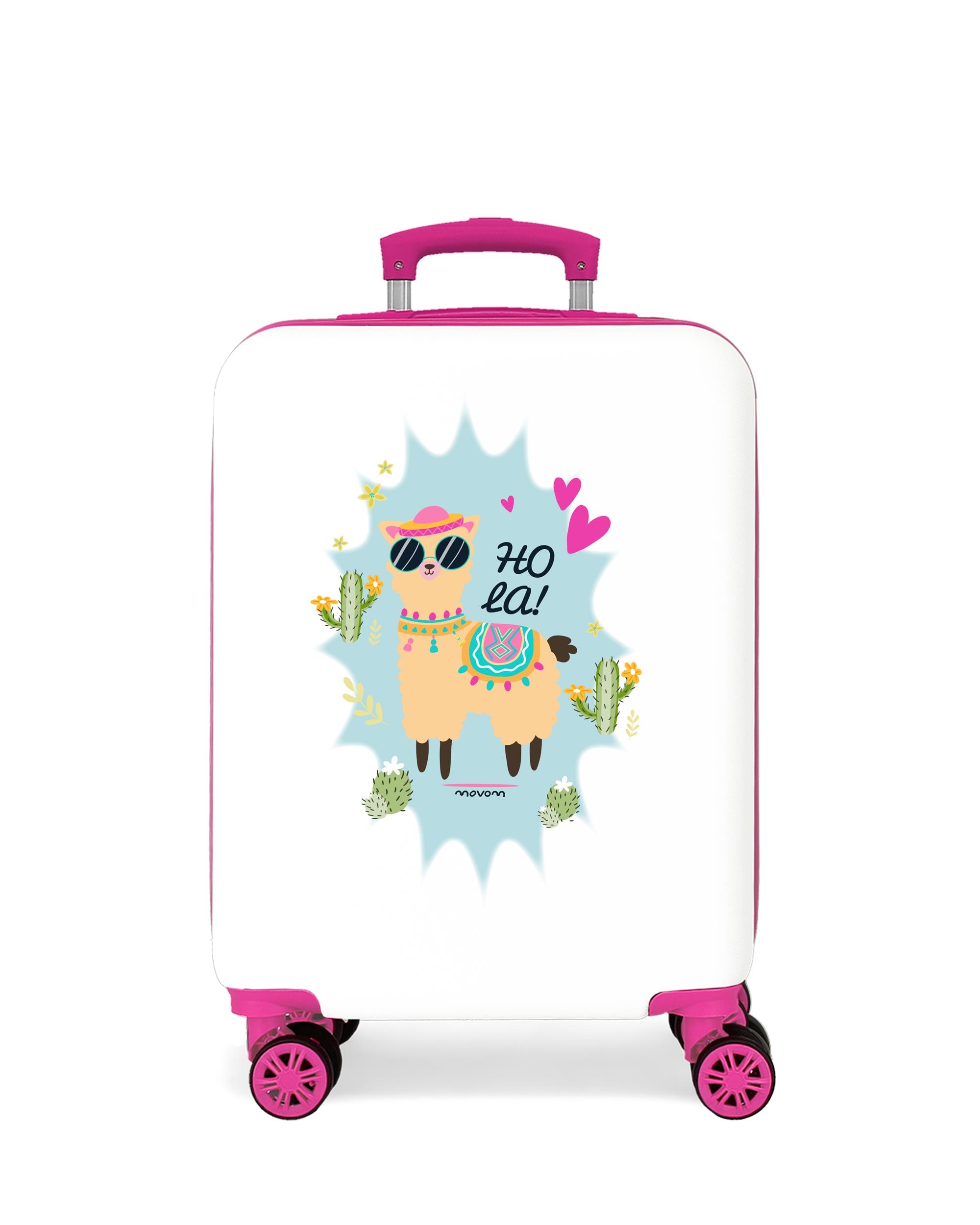 Imagen 0 de Maleta de cabina rígida movom hola llama rígida con capacidad de 32l Multicolor