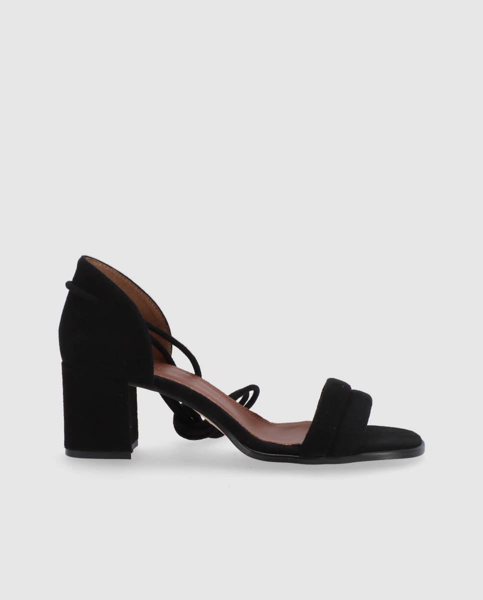 Sandalias negras mujer el best sale corte ingles