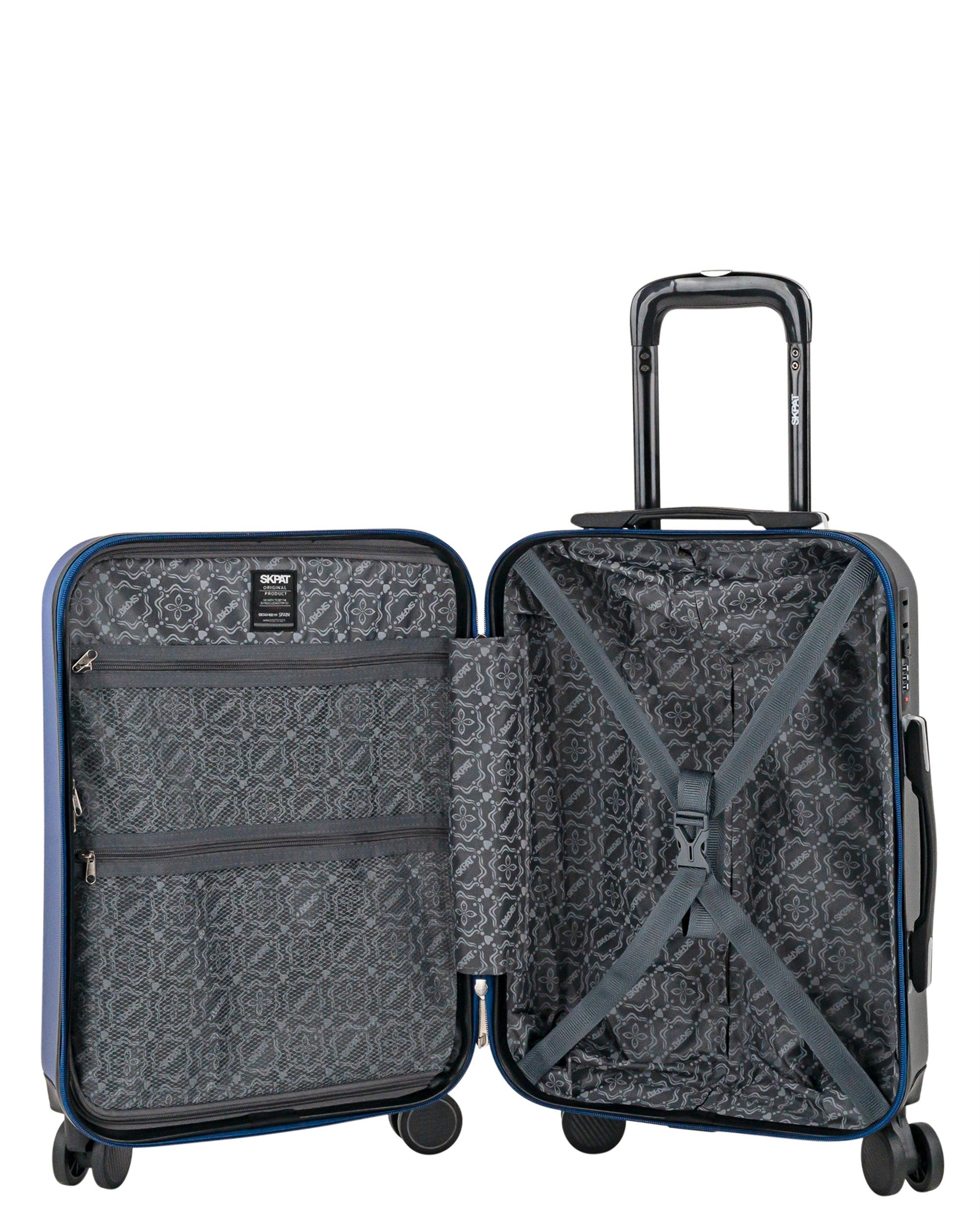 Maletas de Viaje Cabina Tiber rígida con capacidad de 40 L - SKPAT - Azul marino Azul marino-4