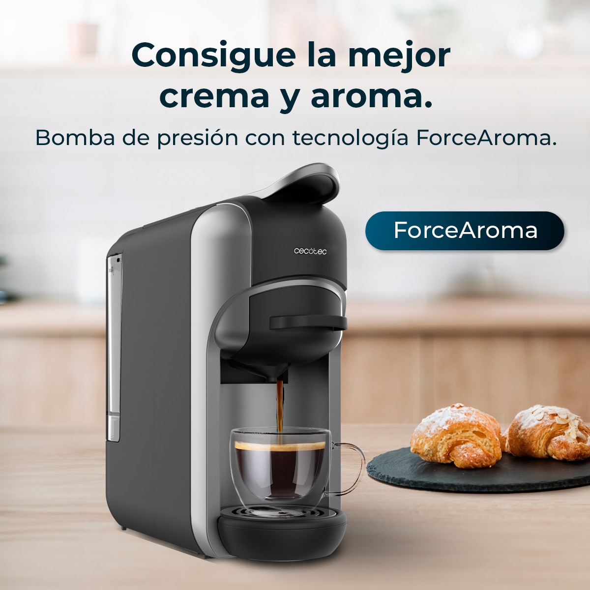 Cafetera de cápsulas Cecotec FreeStyle Compact - Negro Negro-4