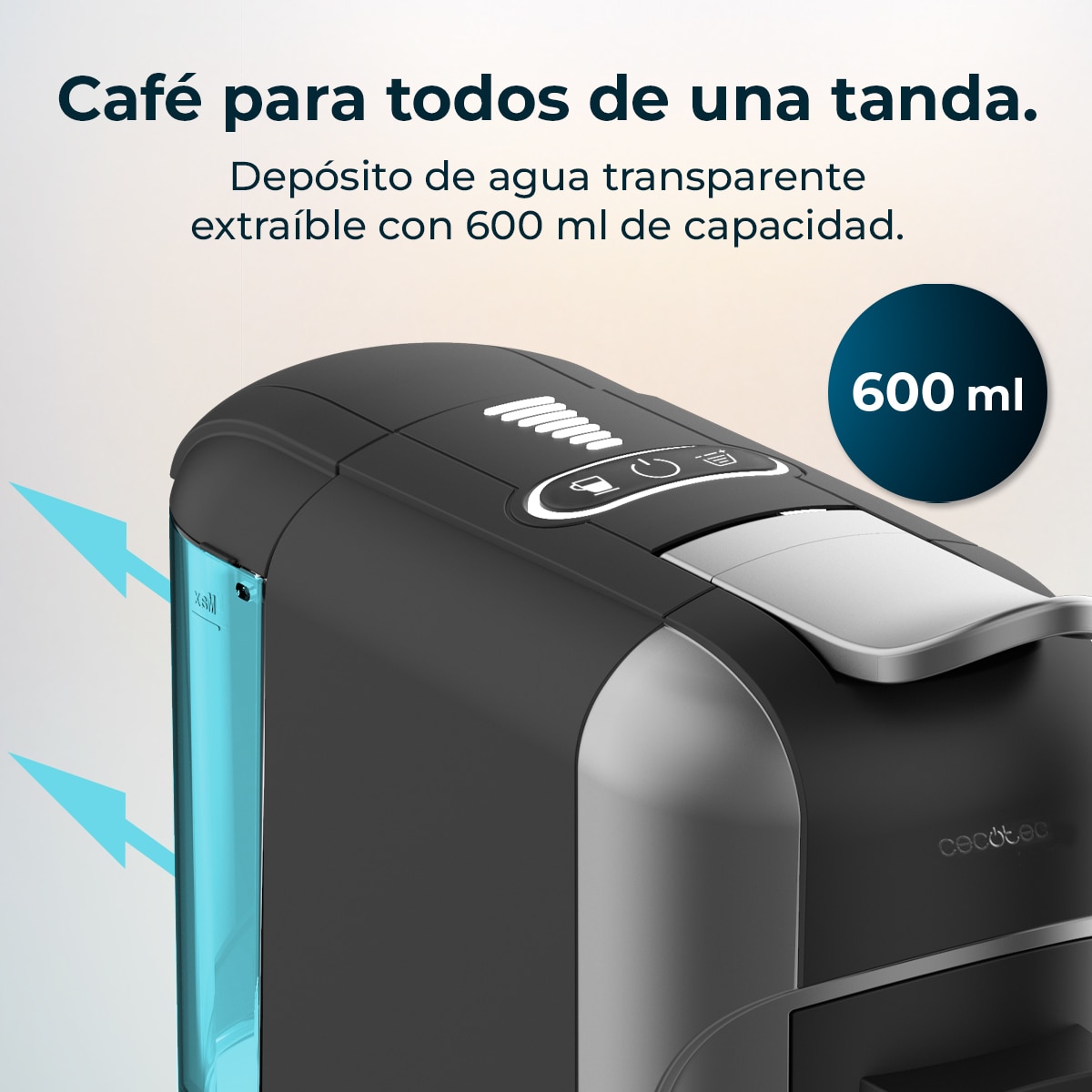 Cafetera de cápsulas Cecotec FreeStyle Compact - Negro Negro-5