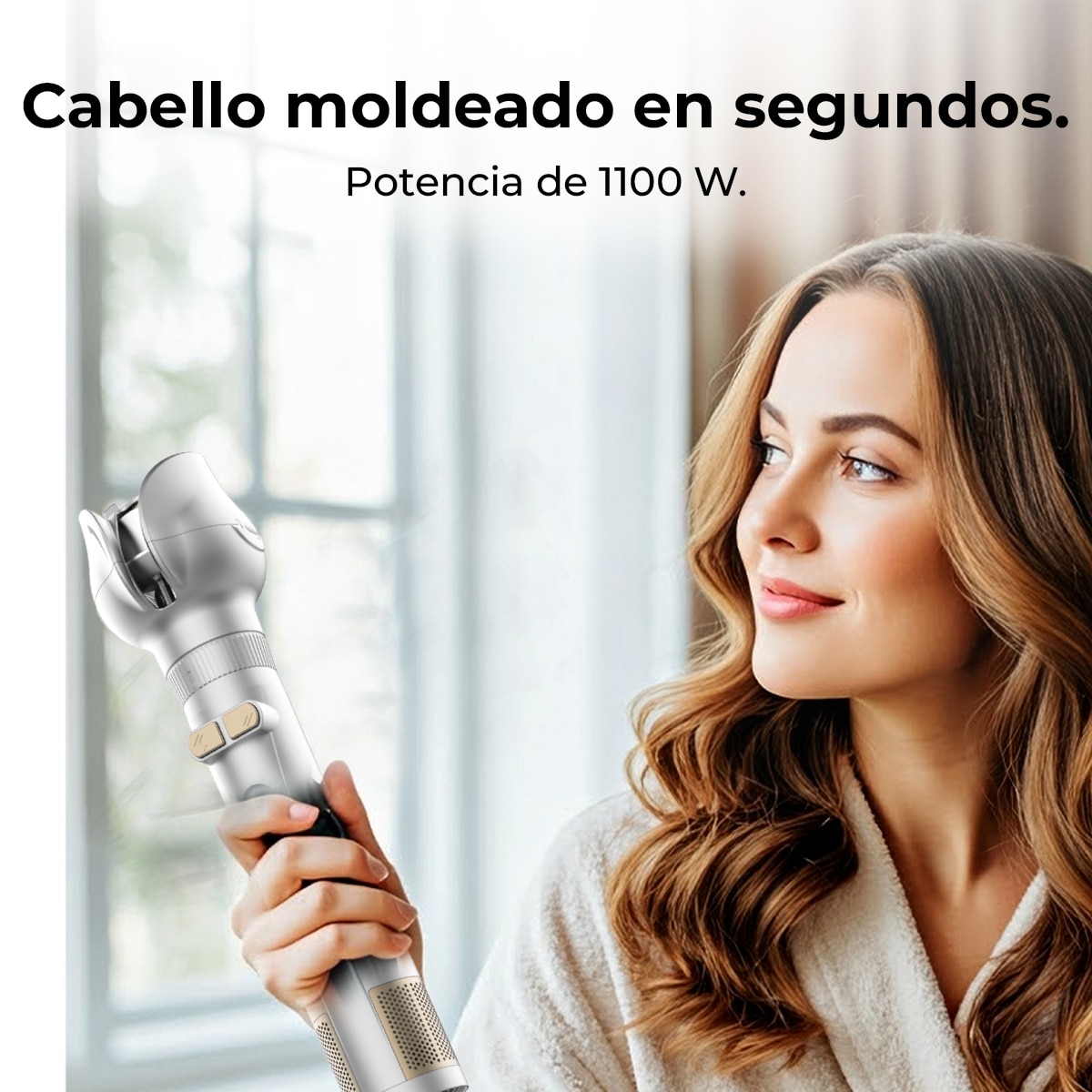 Cepillo Moldeador Cecotec CeramicCare 6in1 Gyro - Gris Gris-2