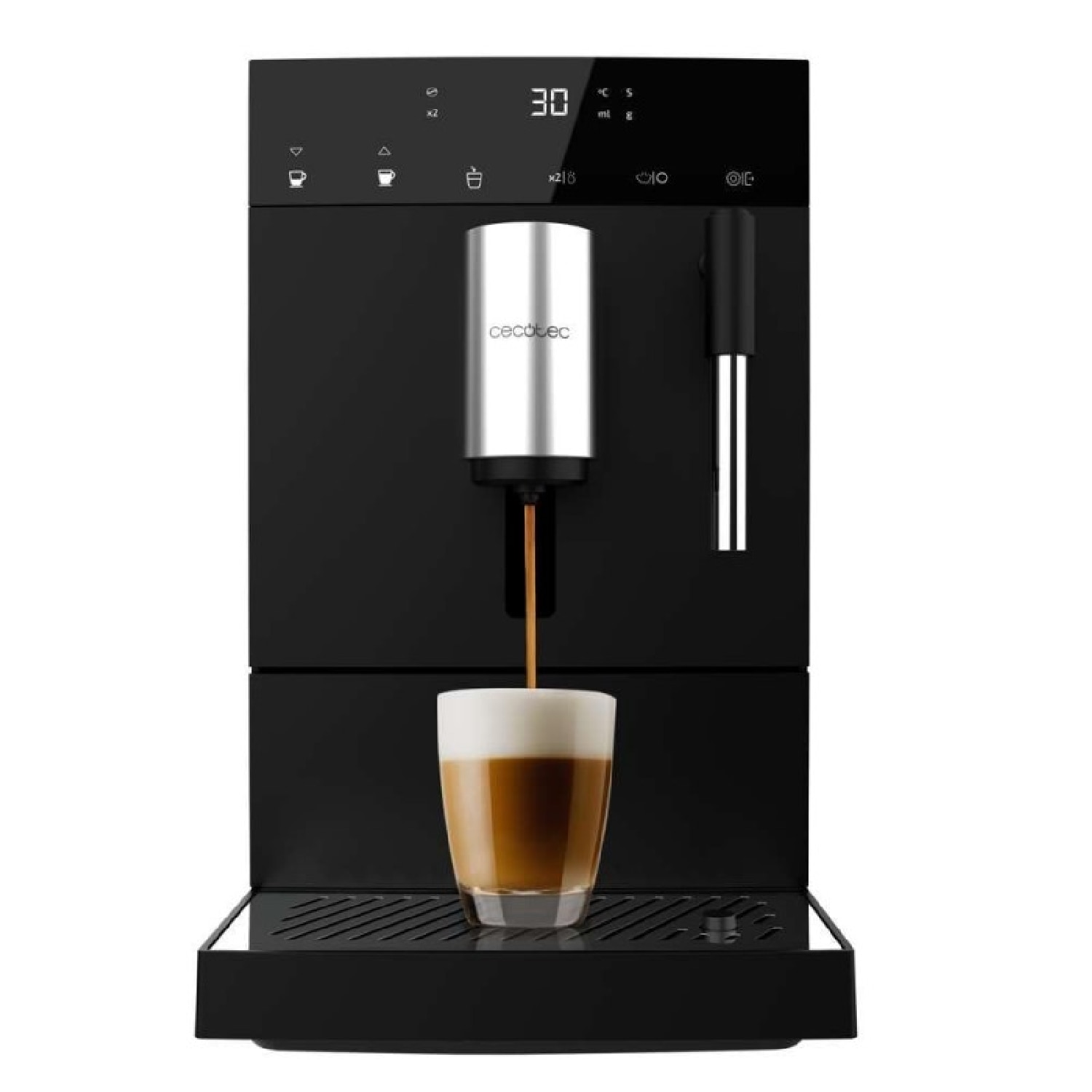 Cecotec - Cafetera superautomática Cecotec Cremmaet Compact Steam 19B.