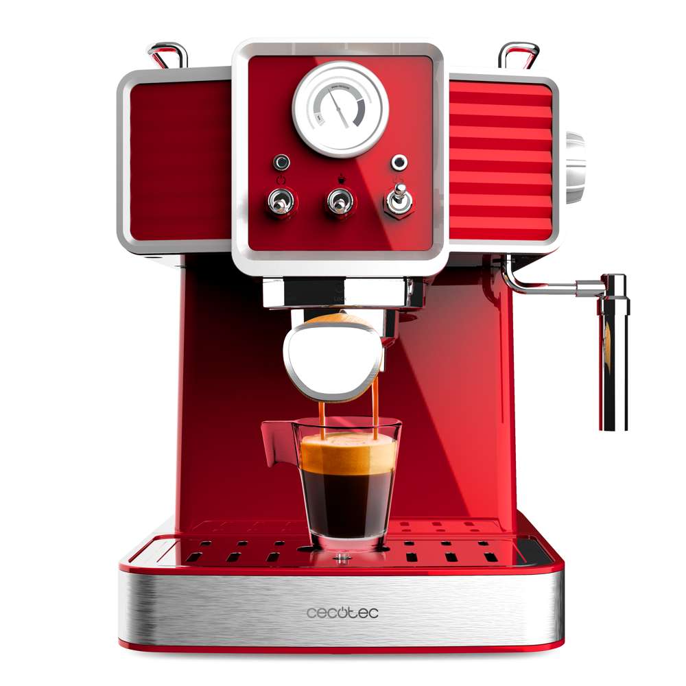 Cafetera express Cecotec Power Espresso 20 Tradizionale Light Red - Rojo Rojo-1