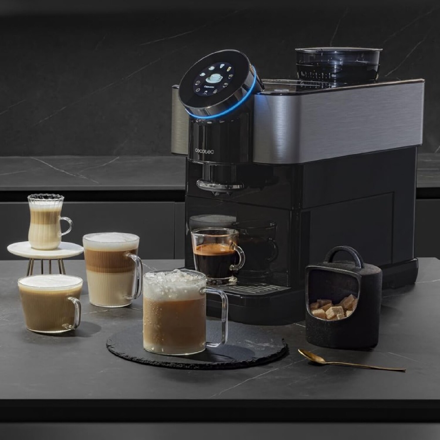 Cafetera superautomática Cecotec Cremmaet Spin - Negro Negro-2