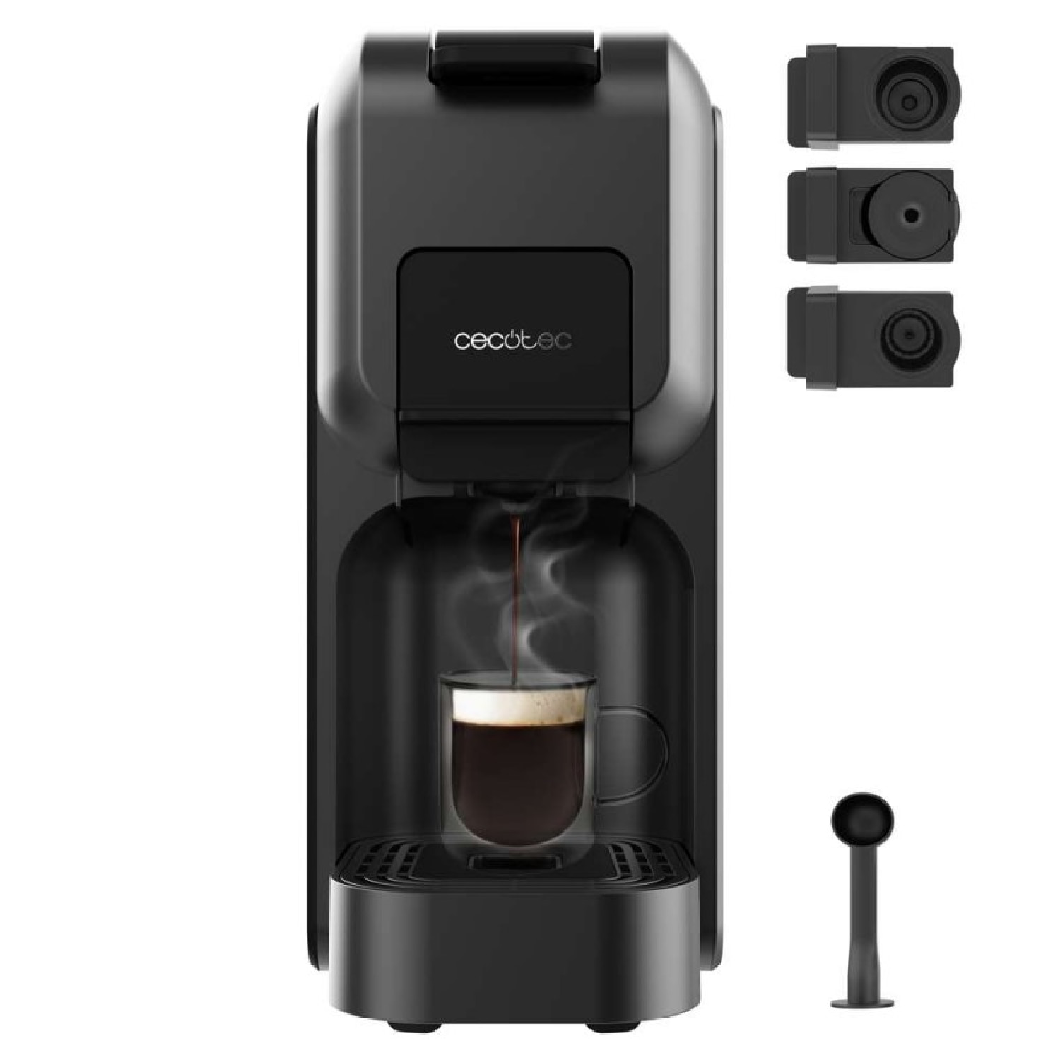 Cecotec - Cafetera de cápsulas Cecotec FreeStyle Compact Black.