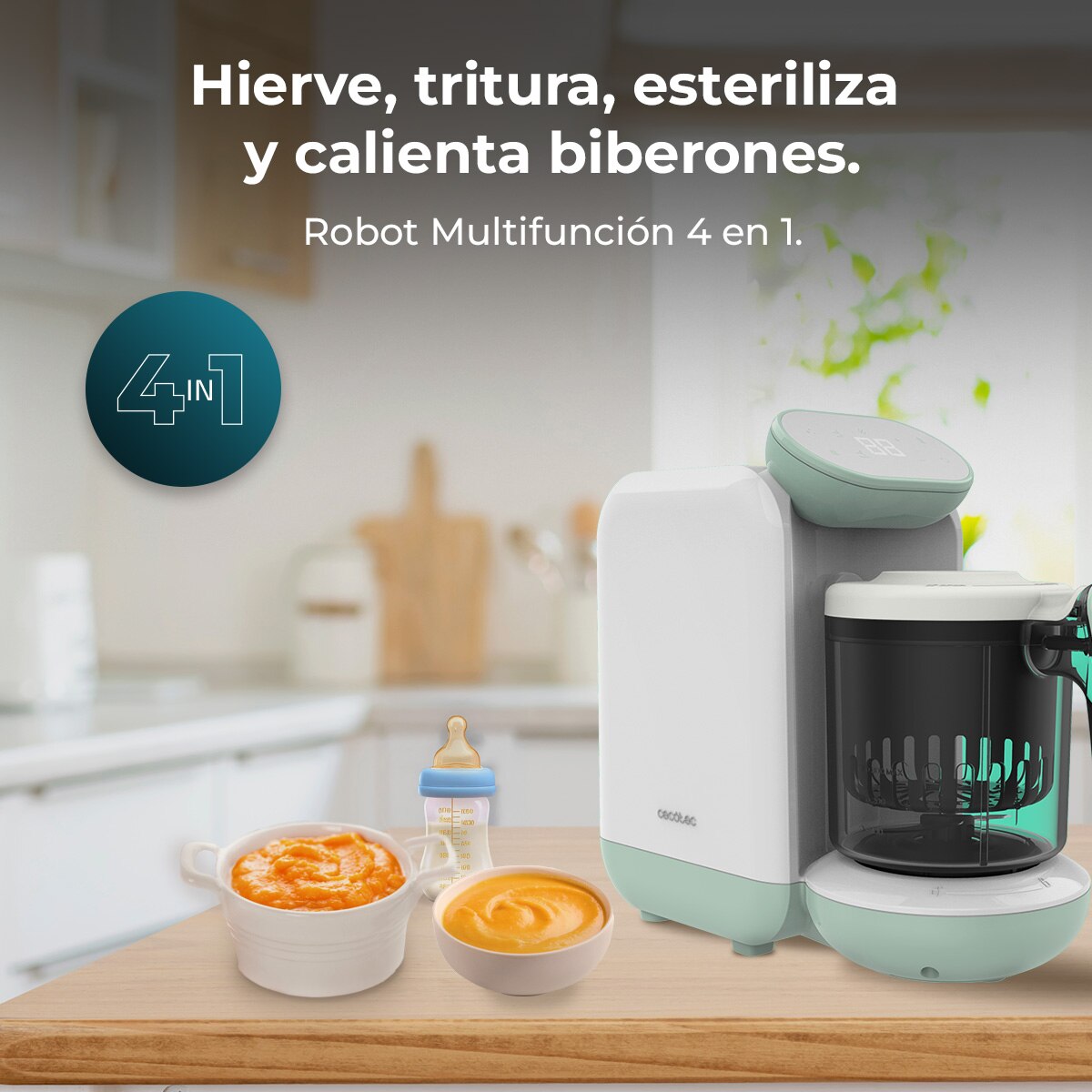 Procesador de alimentos Cecotec Nana BabyCare - Blanco Blanco-2
