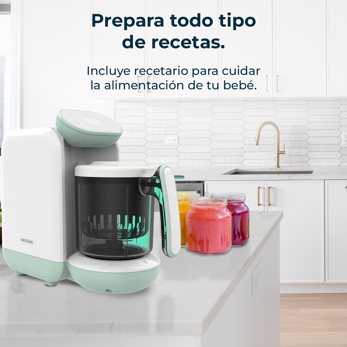 Procesador de alimentos Cecotec Nana BabyCare - Blanco Blanco-3