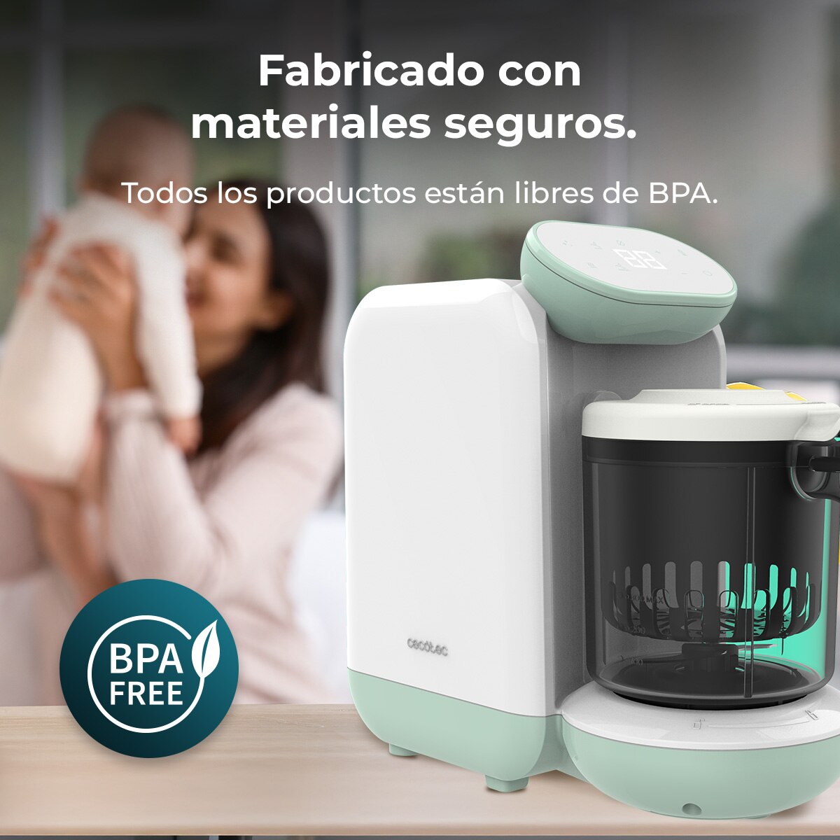 Procesador de alimentos Cecotec Nana BabyCare - Blanco Blanco-4