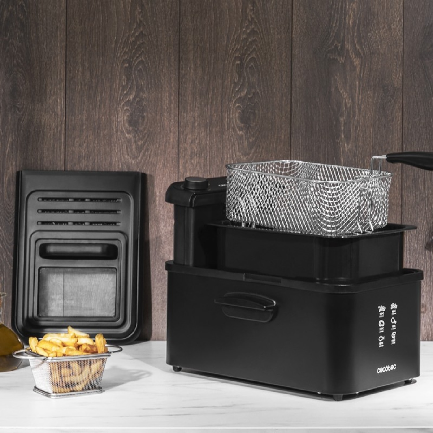 Freidora Cecotec CleanFry Infinity 3000 Black 3L - Negro Negro-4