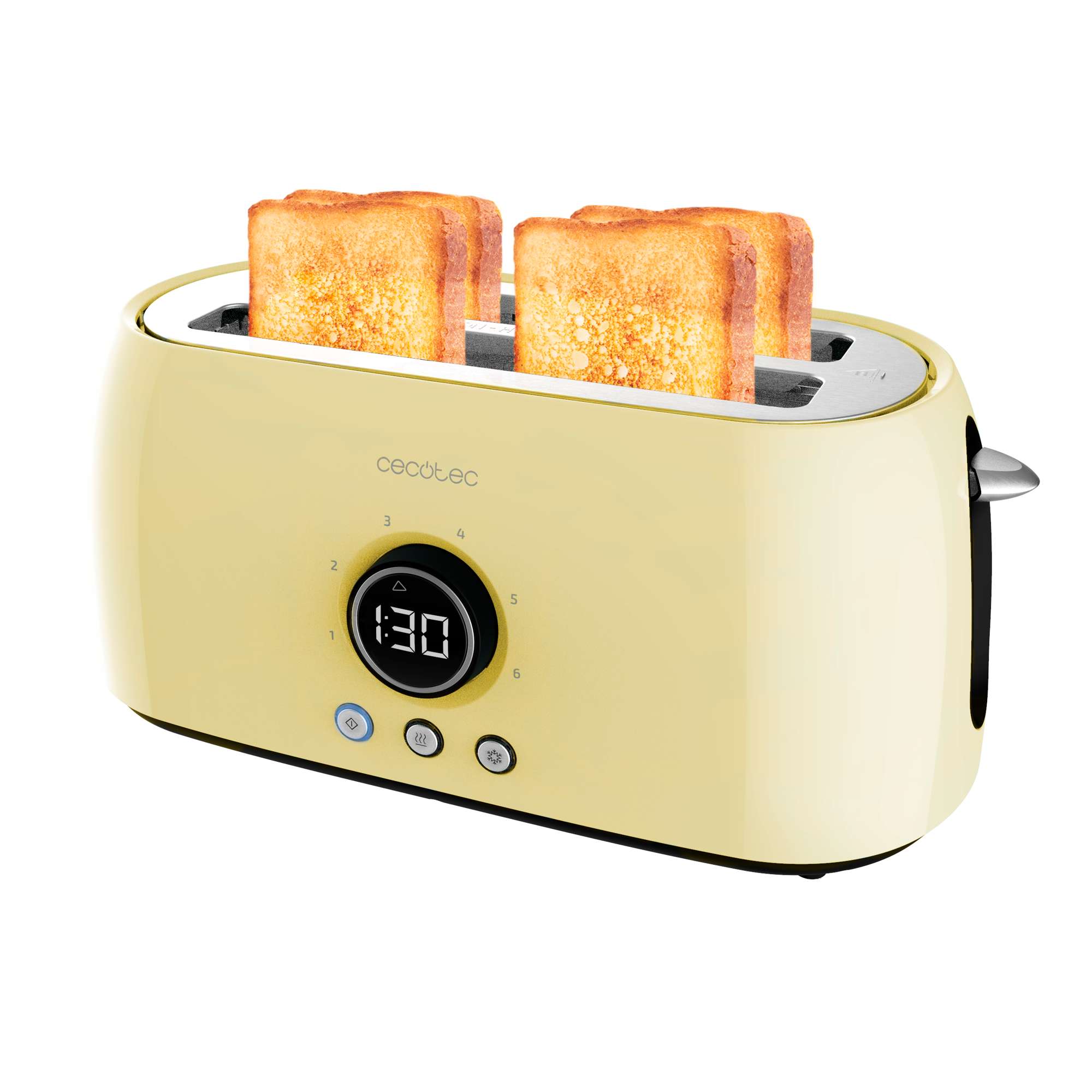 Tostador Vertical Digital Classictoast 15000 Yellow Extra Double Cecotec