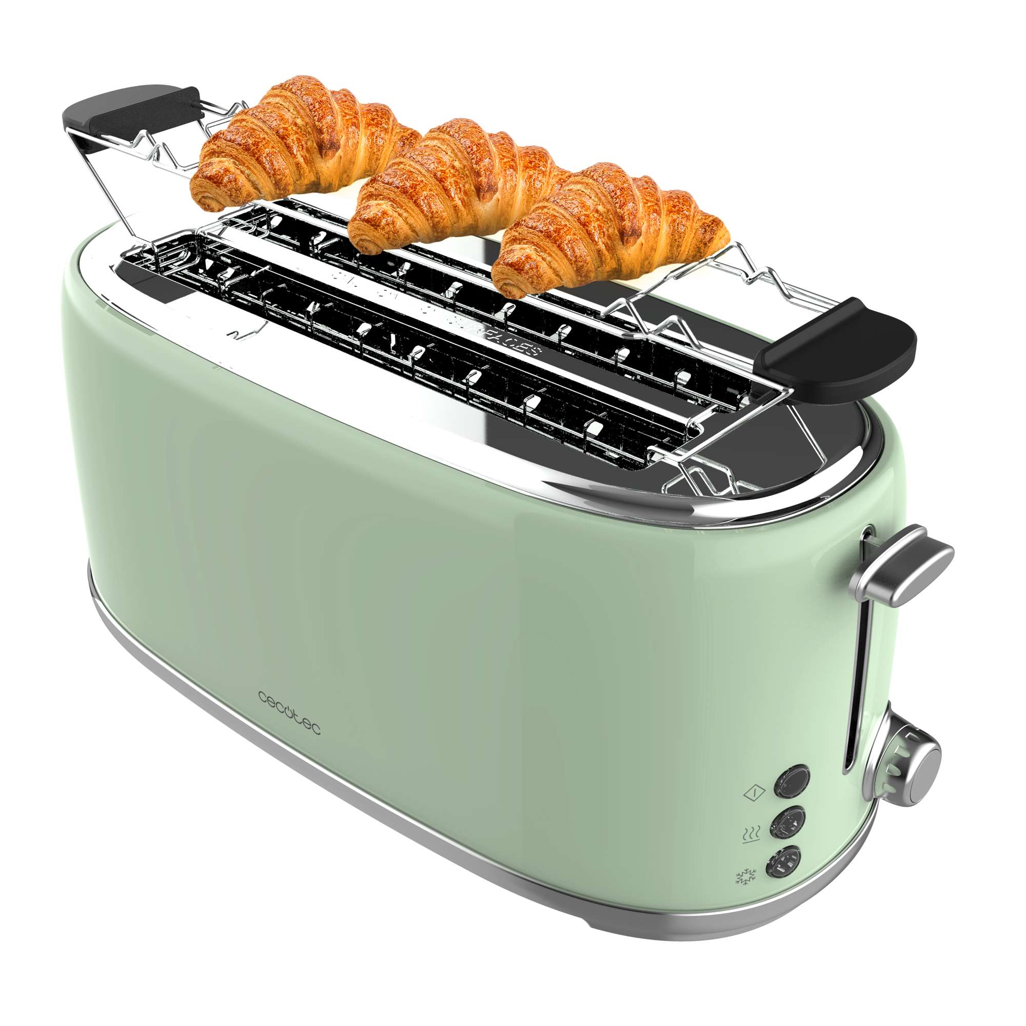 Tostador vertical Cecotec Toast&Taste 1600 Retro Double Green