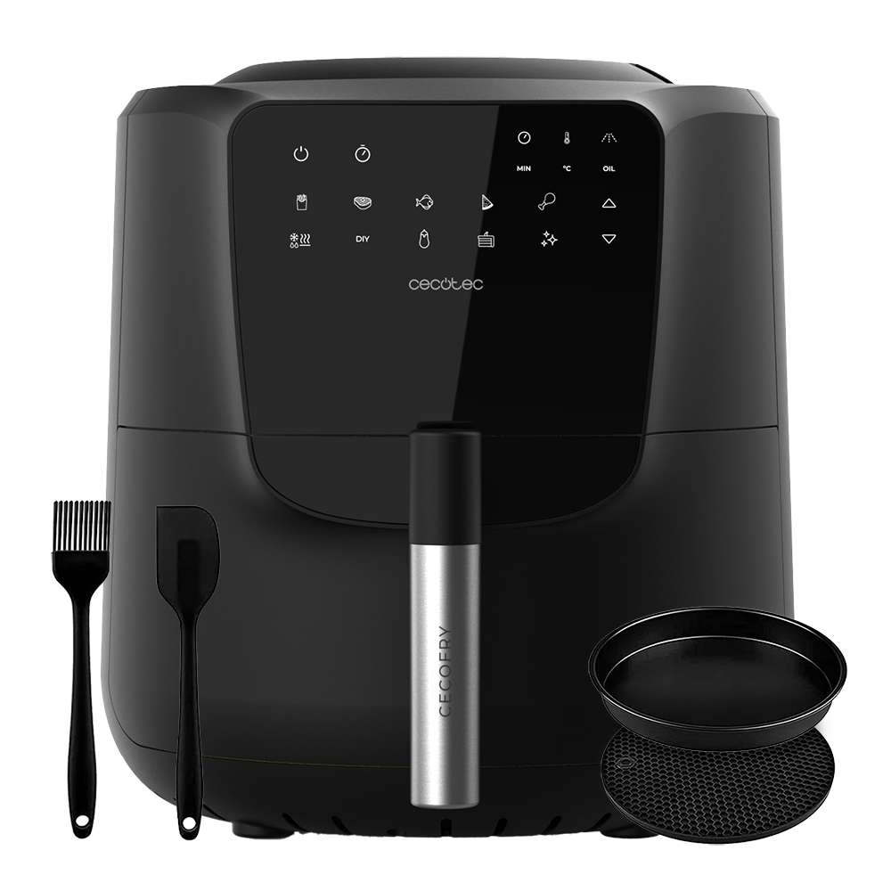 Freidora de aire sin aceite Cecotec Cecofry Rain Pack 5,5L - Negro Negro-7