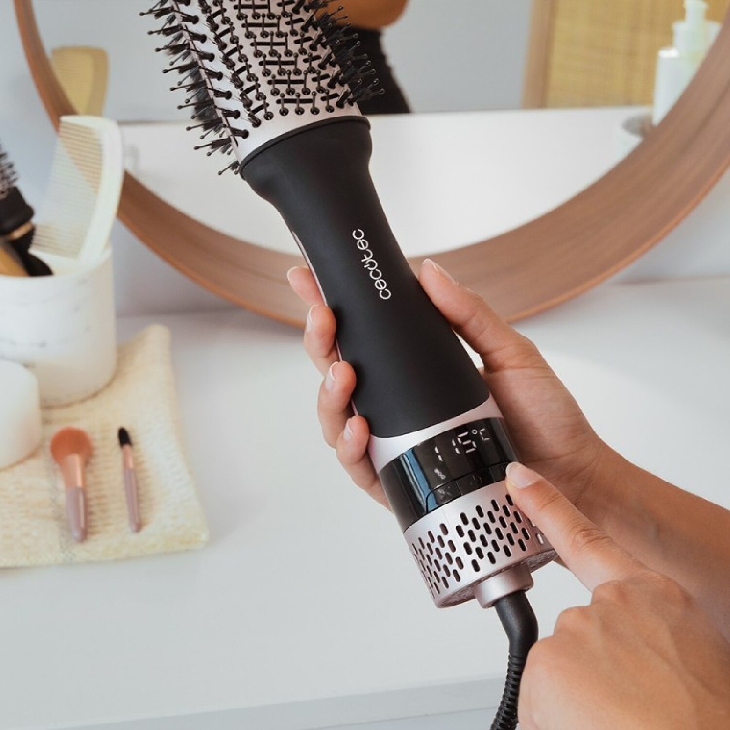 Cepillo Moldeador Cecotec CeramicCare Unique Touch - Negro Negro-5