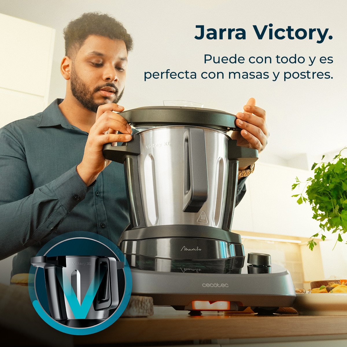Robot de cocina Cecotec Mambo Maxi V 4,5L - Negro Negro-5