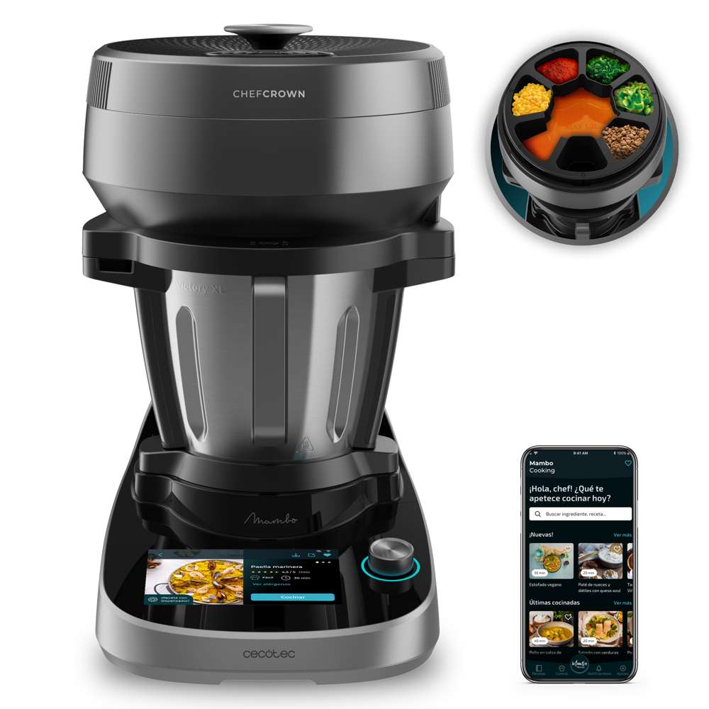 Robot de cocina Cecotec Mambo Maxi V 4,5L - Negro Negro-7