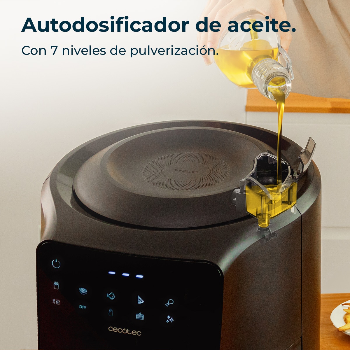 Freidora de aire Ceoctec Cecofry Rain M 5,5L - Negro Negro-2
