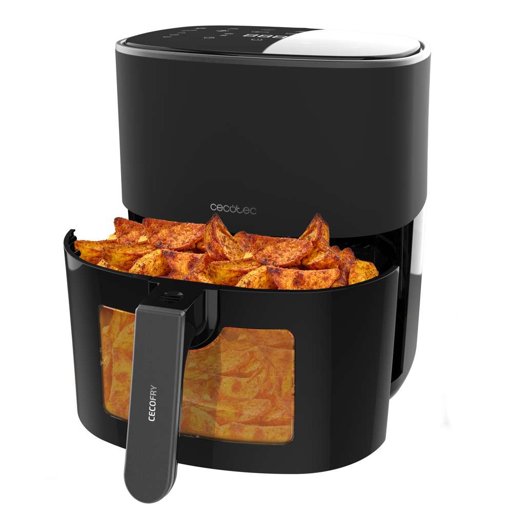 Freidora de aire sin aceite Cecotec Cecofry Fantastik Window 6500 6,5L - Negro Negro-3
