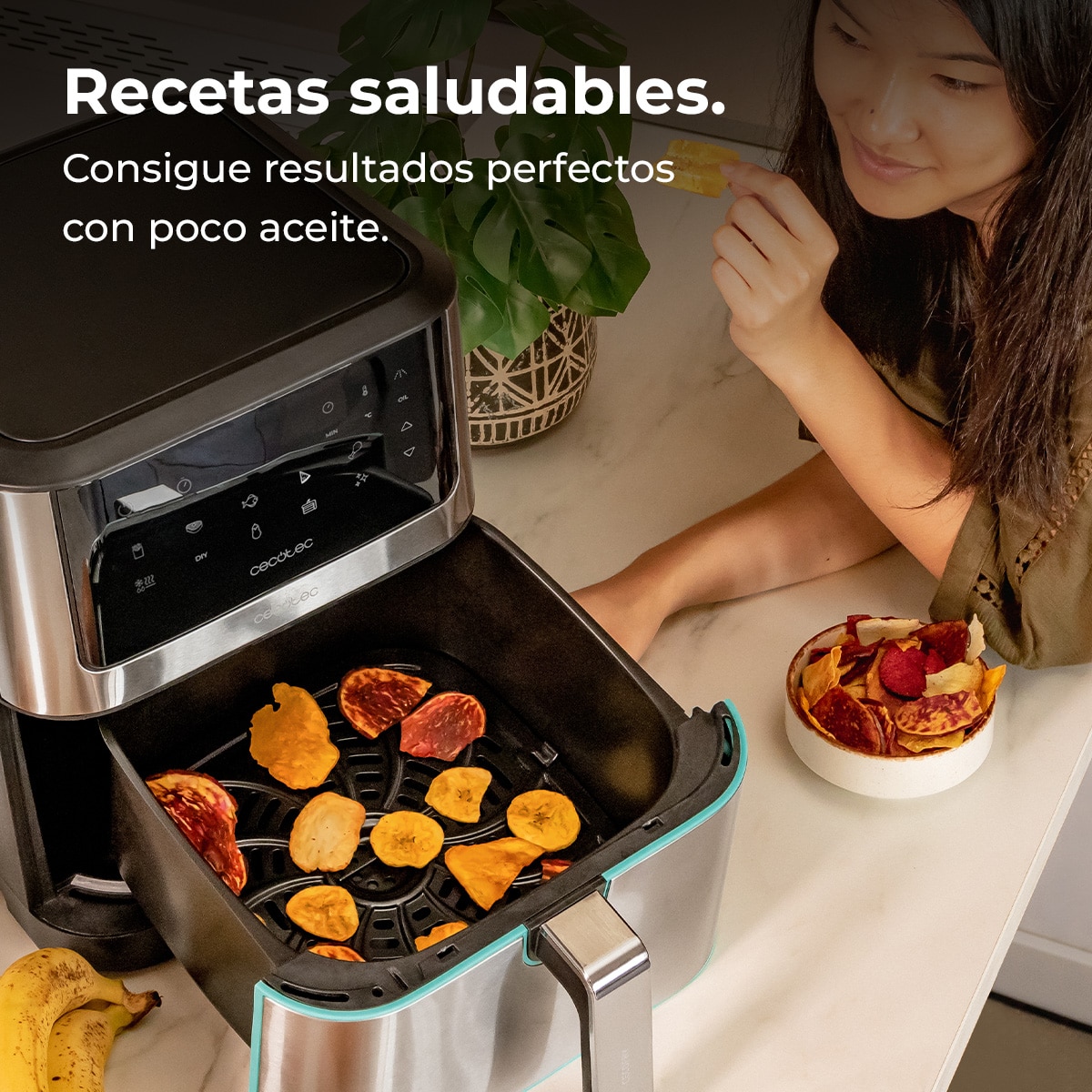 Freidora de aire sin aceite Cecotec doble Cecofry Supreme 8000 8L - Negro Negro-2