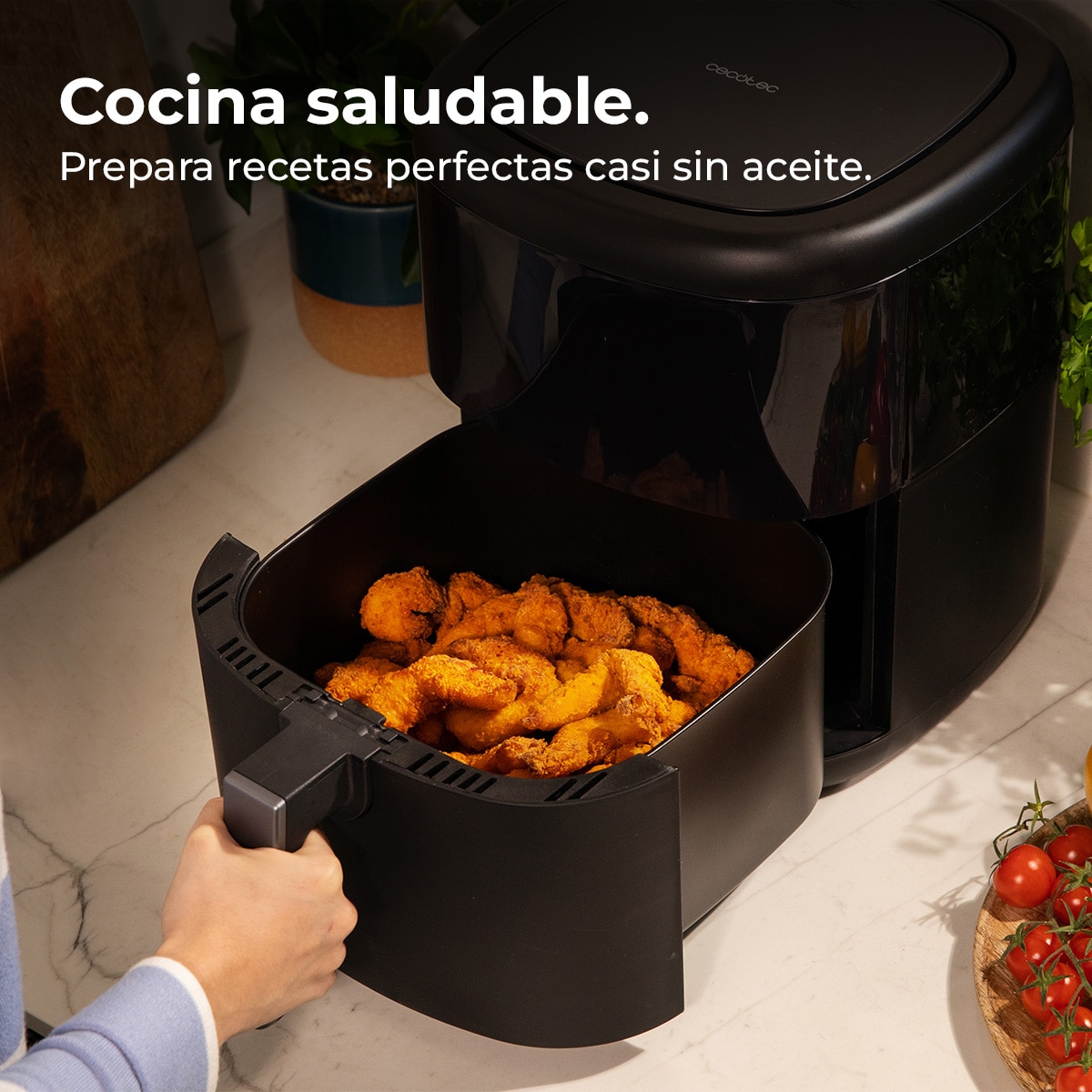 Freidora de aire sin aceite Cecotec Cecofry Bombastik 6000 6L - Negro Negro-2