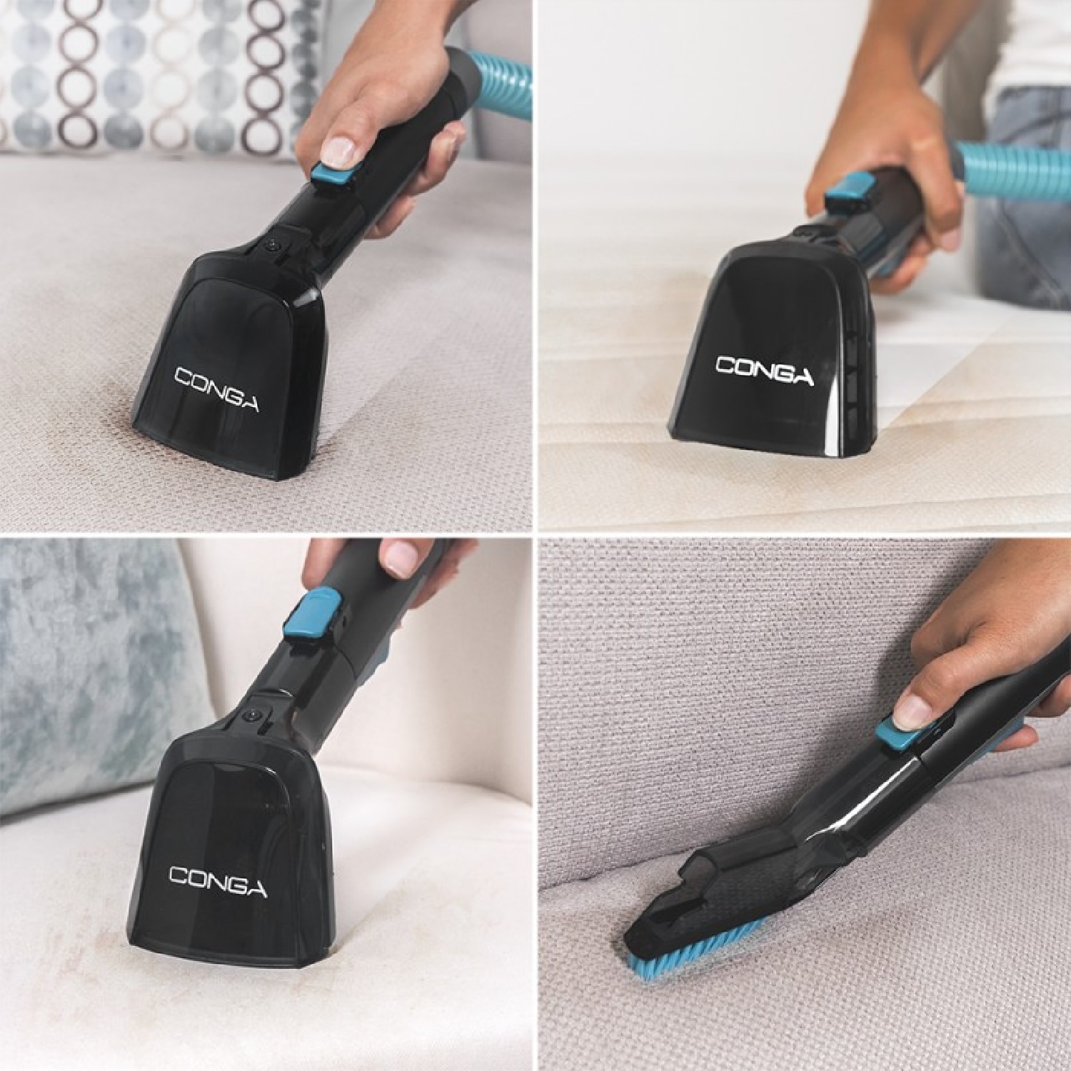 Aspirador quitamanchas para tapicerías Cecocec Conga 4000 CarpetClean para tapicerías - Negro Negro-5