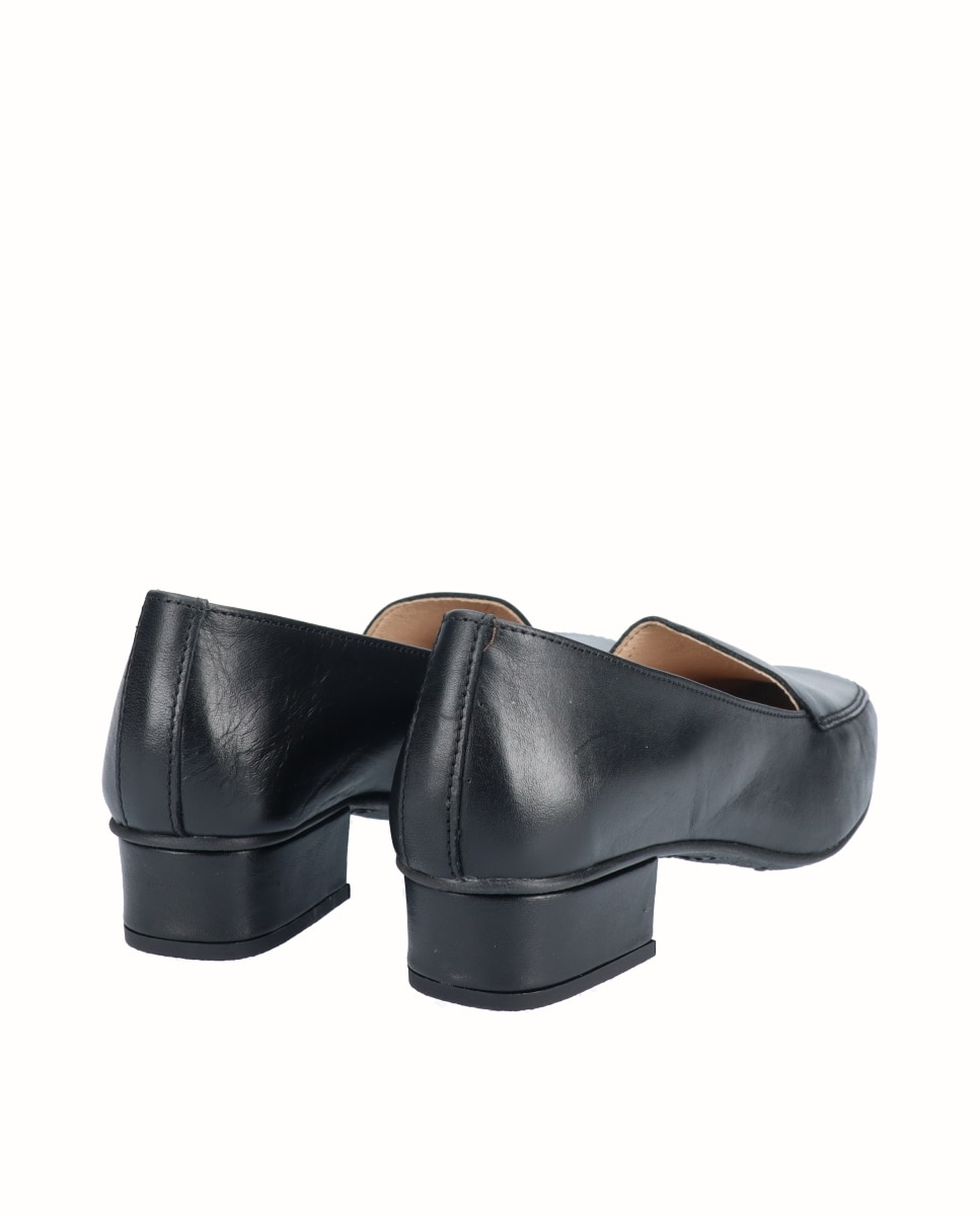 Zapatos de salón de mujer de piel lisa - D'Chicas - Negro Negro-2