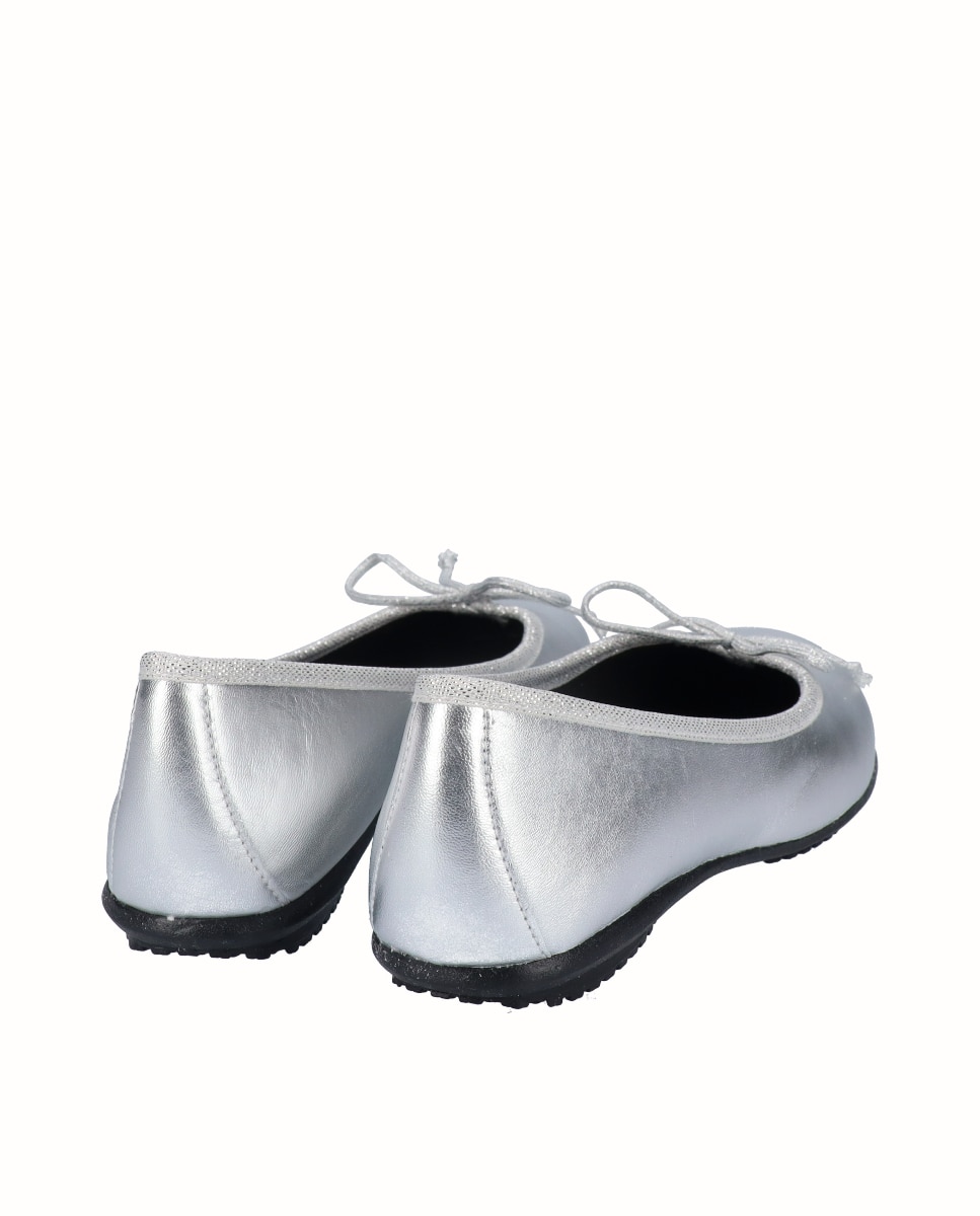 Bailarinas planas piel lisa - D'Chicas - Plata Plata-3