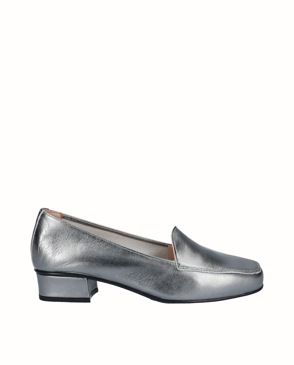 Zapatos de salón piel lisa - D'Chicas - Gris Gris-1