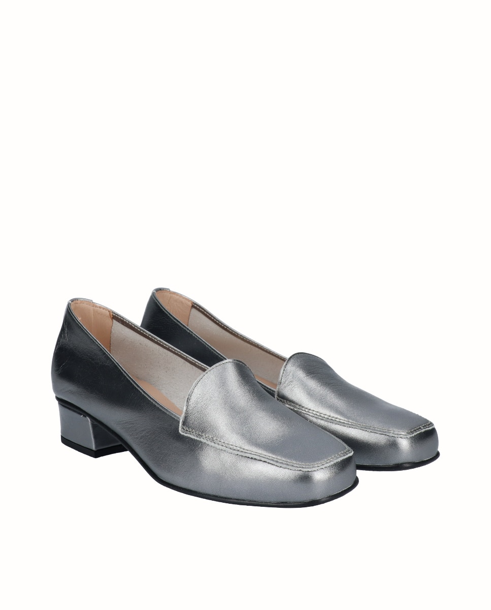 Zapatos de salón piel lisa - D'Chicas - Gris Gris-3