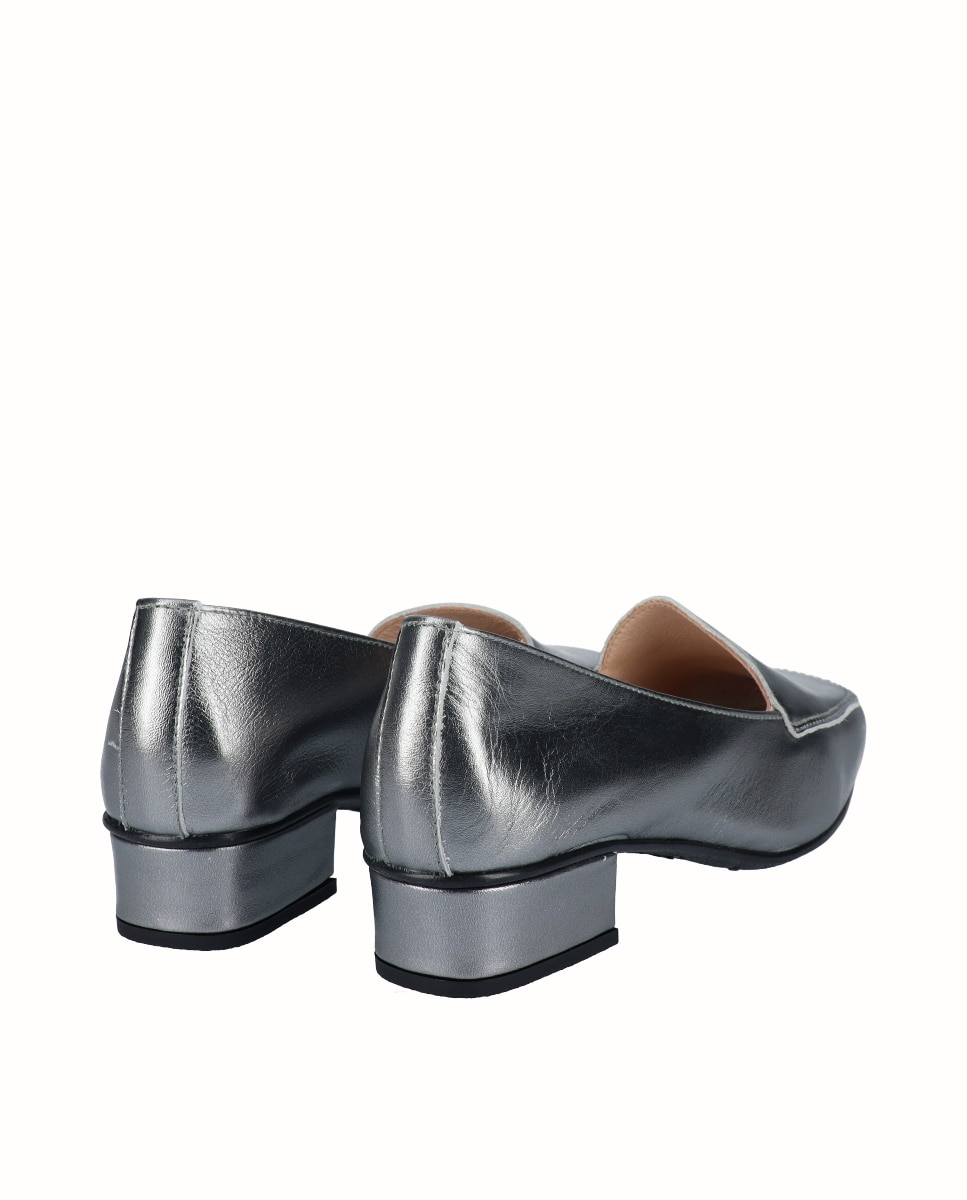 Zapatos de salón piel lisa - D'Chicas - Gris Gris-2