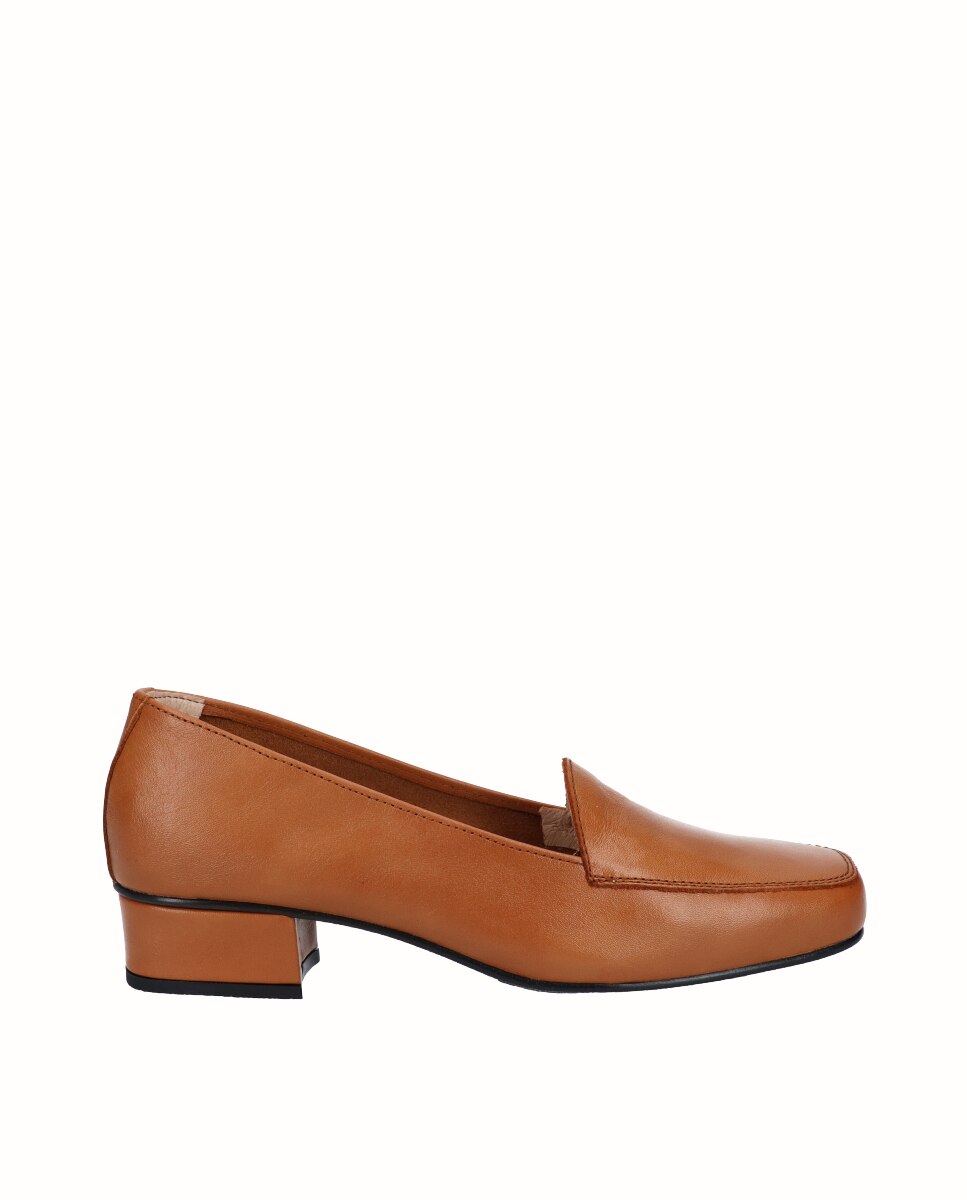 Zapatos de salón piel lisa - D'Chicas - Camel Camel-1