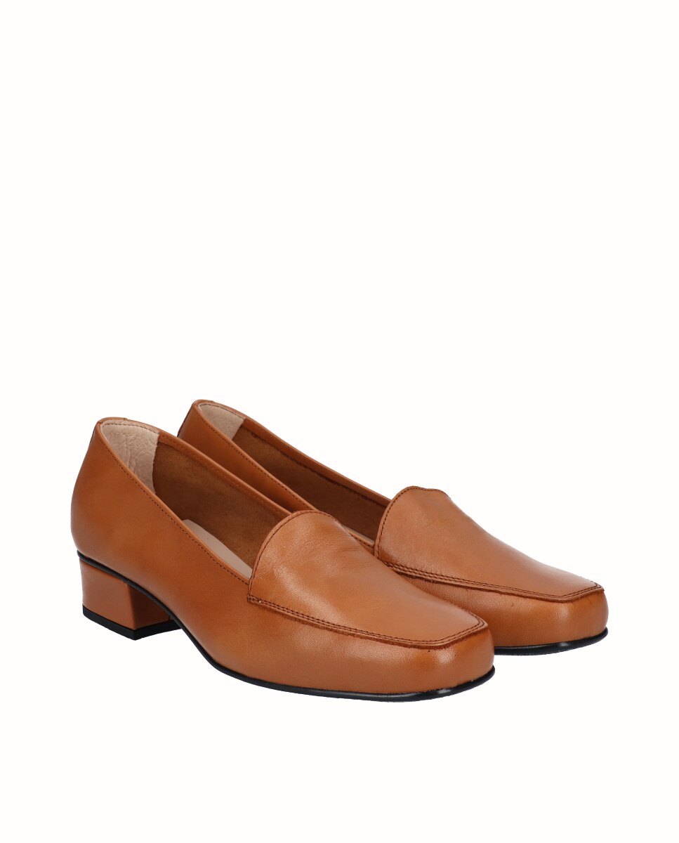Zapatos de salón piel lisa - D'Chicas - Camel Camel-3