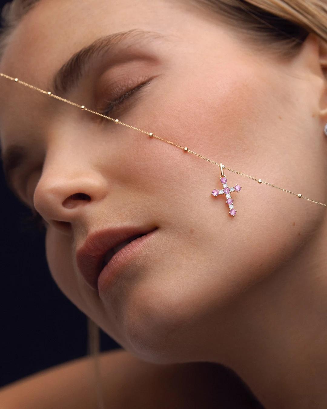 Cadena de bolitas diamantadas en oro amarillo de 18 kt - MUMIT - Dorado Dorado-3