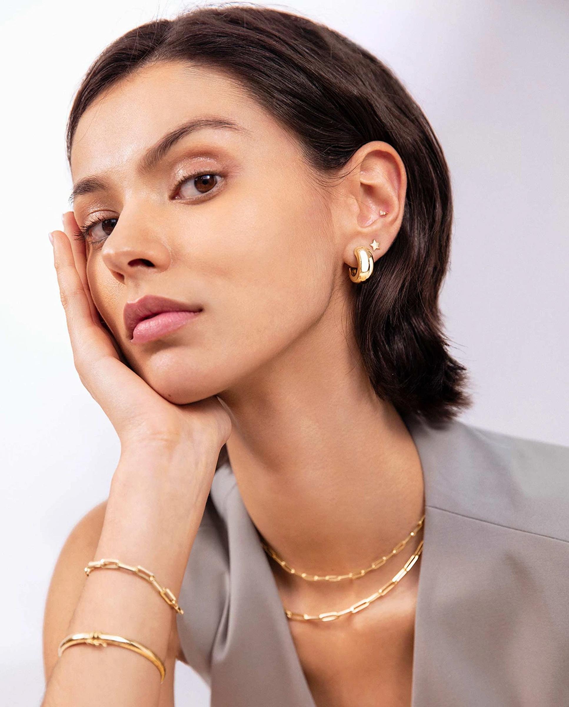 Imagen 1 de Pendientes golden ring en oro amarillo de 18 kt Dorado