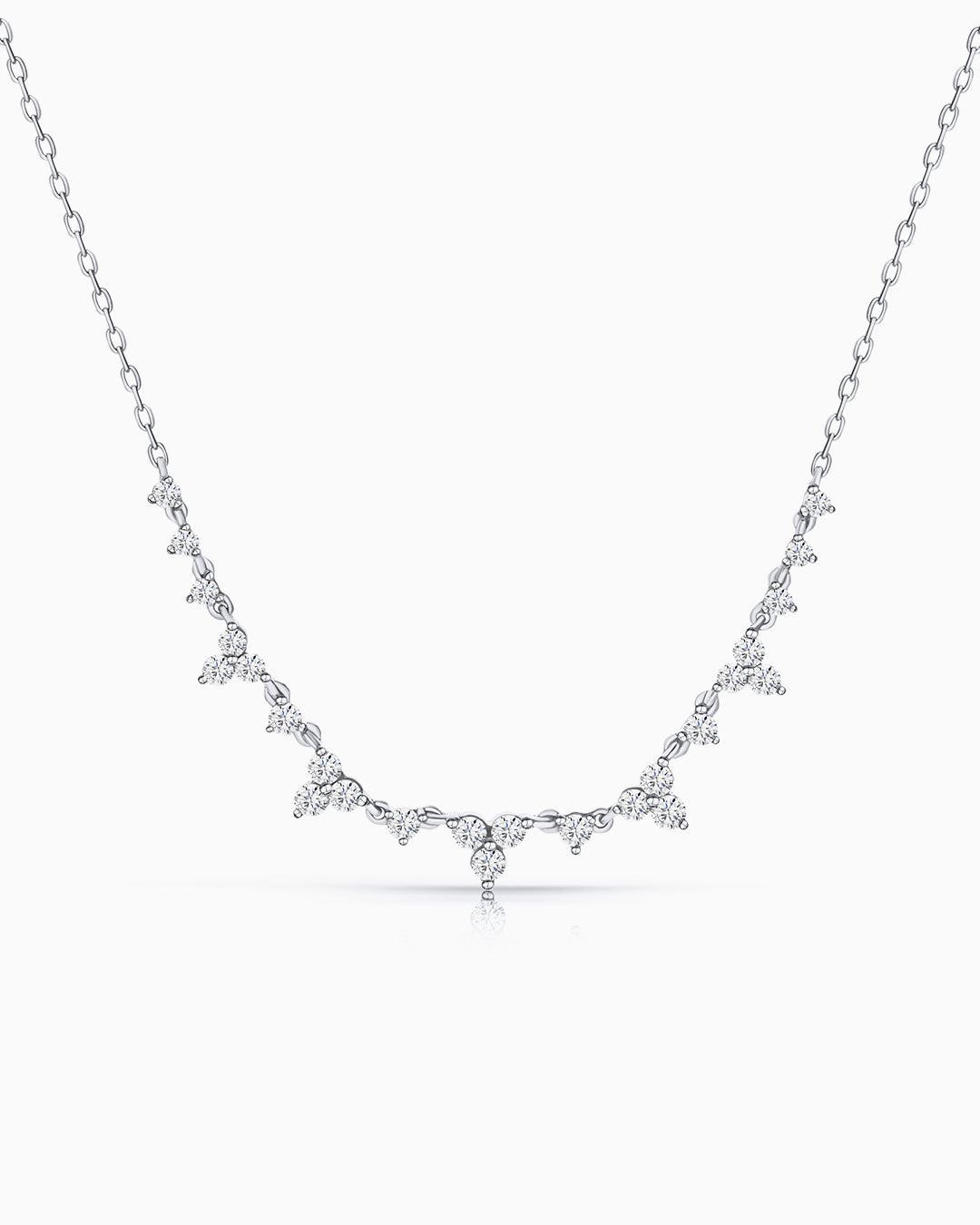 Imagen 0 de Gargantilla diamonds waterfall en oro blanco de 18 kt Blanco