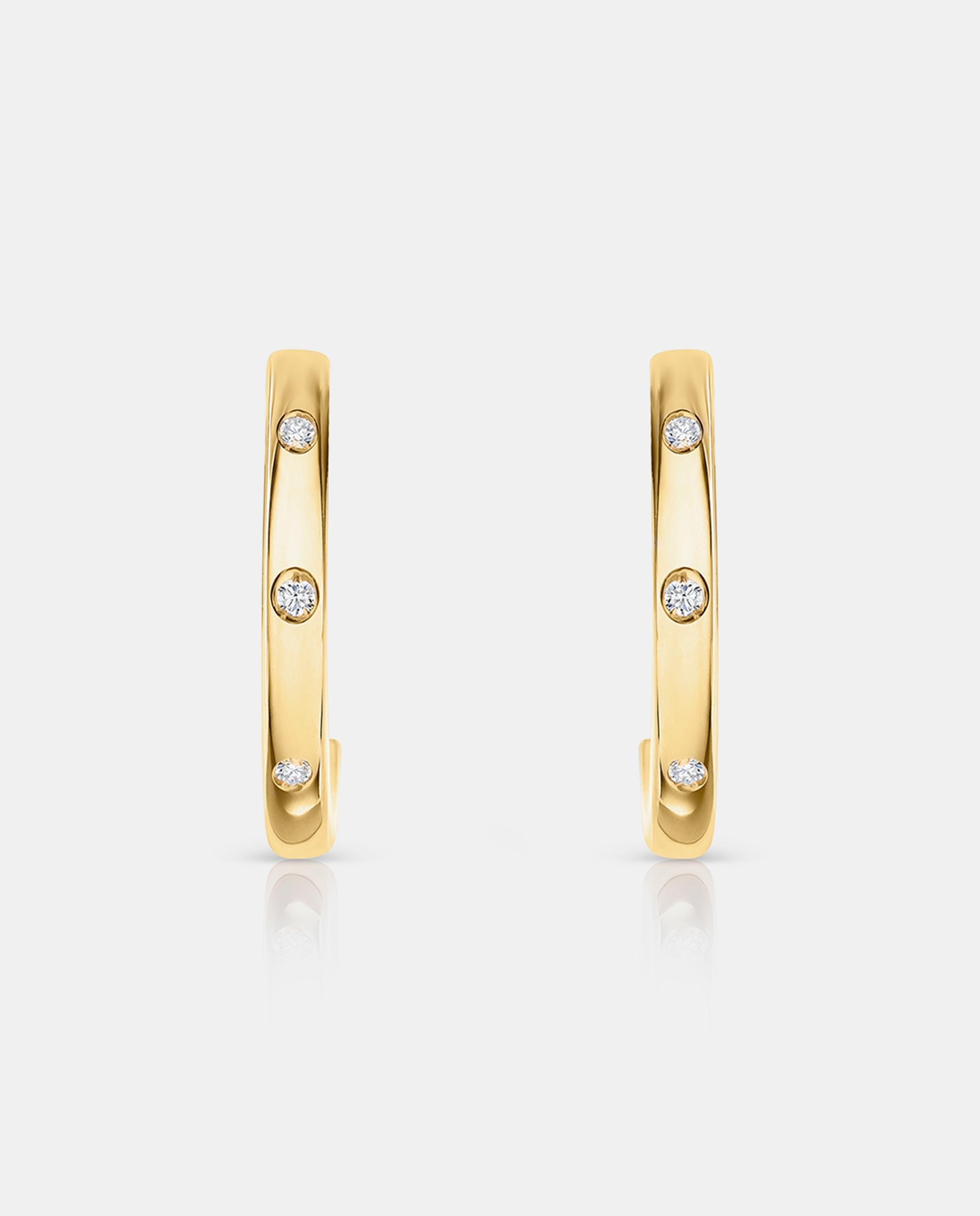 Imagen 4 de Pendientes allied de diamantes en oro amarillo de 18 kt - MUMIT - Dorado Dorado