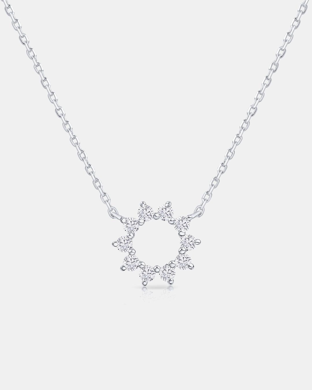 Gargantilla soleil de diamantes en oro de 18 kt - MUMIT - Blanco Blanco-1