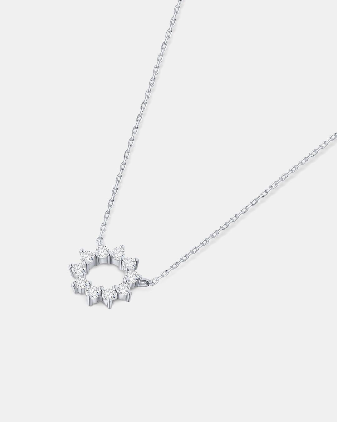 Gargantilla soleil de diamantes en oro de 18 kt - MUMIT - Blanco Blanco-3
