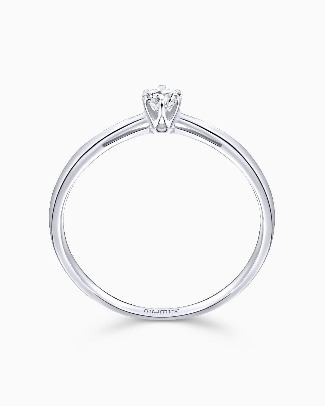 Imagen 4 de Anillo de compromiso always de diamante 0,10 cts. en oro blanco de 18 kt - MUMIT - Blanco Blanco