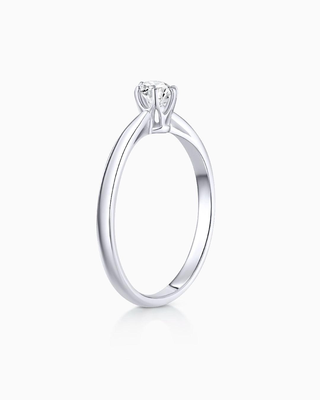 Imagen 5 de Anillo de compromiso always de diamante 0,10 cts. en oro blanco de 18 kt - MUMIT - Blanco Blanco