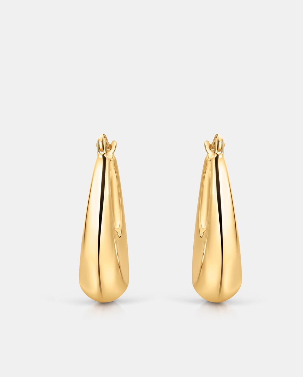 Imagen 2 de Pendientes de aro duomo en oro amarillo de 18 kt - MUMIT - Oro Oro